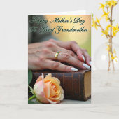 Antieke Boeken Moederdag Kaart (Gele Bloem)