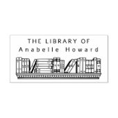 Antieke Boekenplank Eenvoudige Aangepaste Biblioth Rubberstempel (Afrduk)
