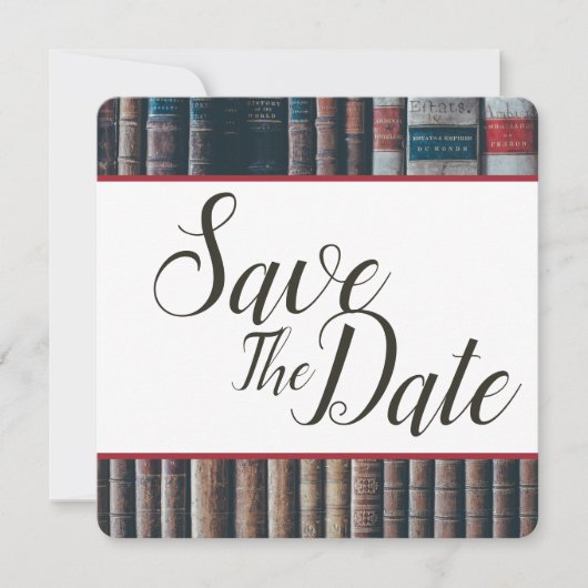 Antieke Boekenplank Save The Date (Voorkant)