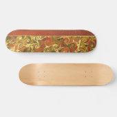 Antieke Boekomslag, Sierlijk Krulpatroon Skateboard (Horizontaal)