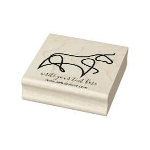 Antieke boerderij dier stier rubberstempel