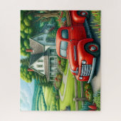 Antieke Boerderij Truck Legpuzzel (Verticaal)