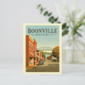 Antieke Boonville Missouri Briefkaart (Staand voorkant)