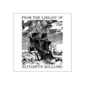 Antieke boot op maat Van de bibliotheek van Rubberstempel (Afrduk)