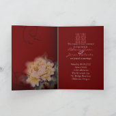 antieke bordeaux pioen bloem chinese bruiloft (Binnen)