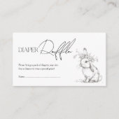 Antieke bos houten luierloterij informatiekaartje (Voorkant)