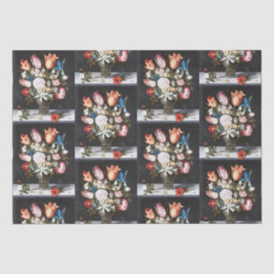 Antieke Bosschaert Hollandse Tulpen en Rozen Kunst Tissuepapier
