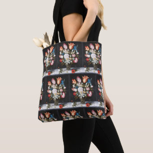 Antieke Bosschaert Hollandse Tulpen en Rozen Kunst Tote Bag