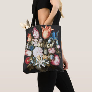 Antieke Bosschaert Hollandse Tulpen en Rozen Kunst Tote Bag