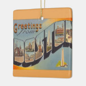 Antieke Boston MA  Keramisch Ornament (Links)
