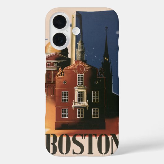 Antieke Boston, Massachusetts Paul Revere's rit Case-Mate iPhone Case (Achterkant)
