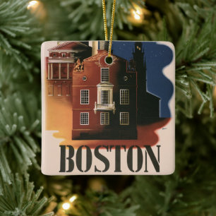 Antieke Boston, Massachusetts Paul Revere's rit Keramisch Ornament