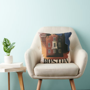 Antieke Boston, Massachusetts Paul Revere's rit Kussen
