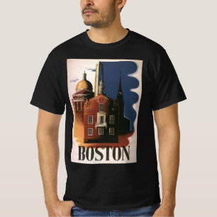 Antieke Boston, Massachusetts Paul Revere's rit T-shirt