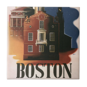 Antieke Boston, Massachusetts Paul Revere's rit Tegeltje