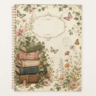 Antieke Botanische Boeken & Ivy Cottagecore Planne Planner