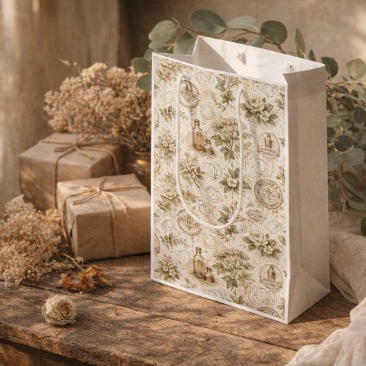 Antieke botanische cadeautas