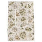 Antieke botanische cadeautas (Achterkant)