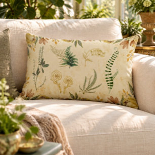 Antieke botanische en bloemenkussen voor de onderr kussen