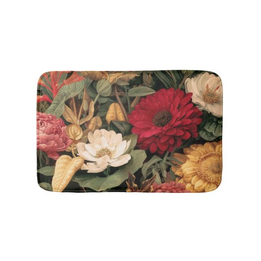 Antieke botanische illustratie badmat (Voorkant)