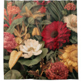 Antieke botanische illustratie douchegordijn (Voorkant)