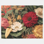 Antieke botanische illustratie fleece deken (Voorkant (Horizontaal))