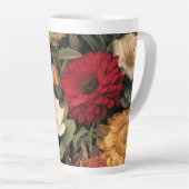 Antieke botanische illustratie latte mok (Rechterhoek)