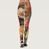 Antieke botanische illustratie leggings (Achterkant)