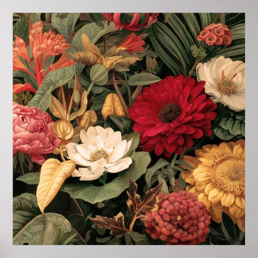 Antieke botanische illustratie poster (Voorkant)