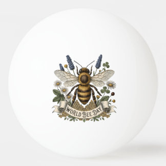 Antieke botanische illustratie voor Wereld Bijenda Pingpongbal