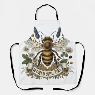Antieke botanische illustratie voor Wereld Bijenda Schort