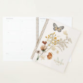 Antieke botanische kleine bloemige monogram planne planner (Display)
