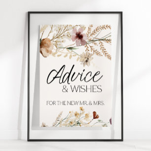 Antieke botanische kleine bloemkaart & cadeaus bor poster