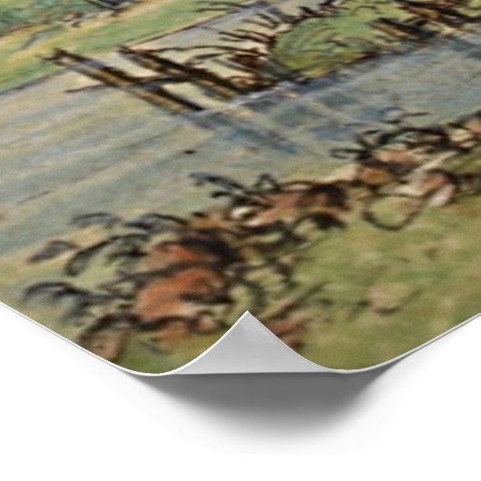 Antieke botanische kunstolijventeelt poster (Hoek)