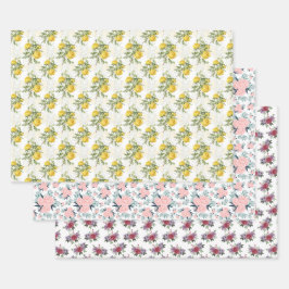 Antieke Botanische Rozenweide Oude Bloemenprint Inpakpapier Vel