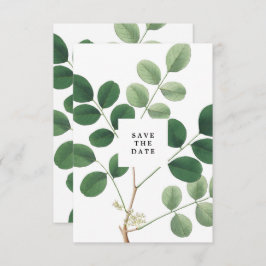 antieke botanische save the date kaart