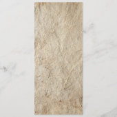 Antieke Botanische Trouwdinermenu Menu (Achterkant)