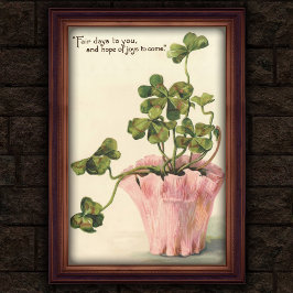 Antieke botanische wandposter uit 1905 poster