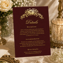Antieke Bourgondische Regency Huwelijksdetails Kaa