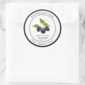Antieke braambessenjam pot etikettering label (Tas)