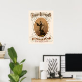 Antieke brandweeruitrusting uit 1868 poster (Thuiskantoor)