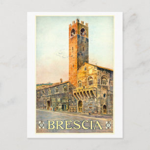 Antieke Brescia, Italië, Reisposter Briefkaart