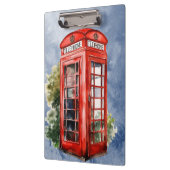 Antieke Britse telefooncel Klembord (Links)