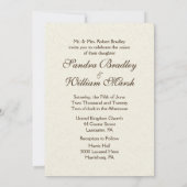 Antieke bruid trouw ivoor uitnodiging (Achterkant)