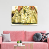 Antieke Bruid Vintage Bruiloft Canvas Afdruk (Insitu (Woonkamer))