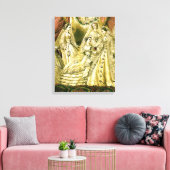 Antieke Bruid Vintage Bruiloft Canvas Afdruk (Insitu (Woonkamer))