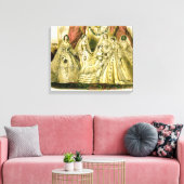 Antieke Bruid Vintage Bruiloft Canvas Afdruk (Insitu (Woonkamer))