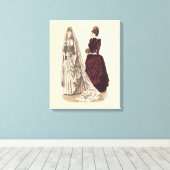 Antieke Bruiloft Canvas Afdruk (Insitu (Houten vloer))