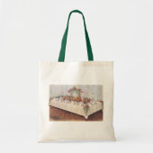 Antieke bruiloftsbankettafel tote bag (Voorkant)