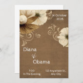 Antieke bruine en beige vaas kaart (Voorkant / Achterkant)